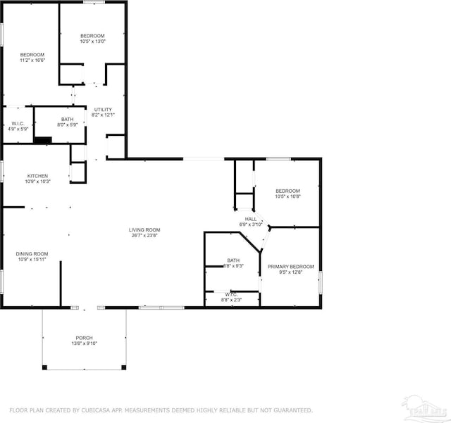 5661 Dupree Rd, Milton, FL 32570 - view of property floor plan