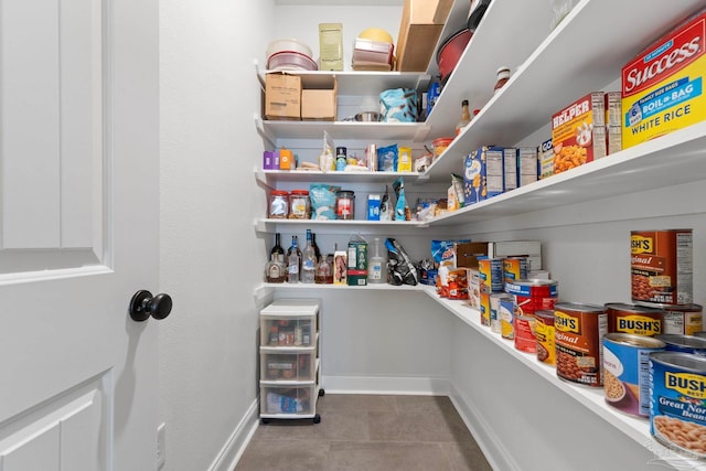 view of pantry