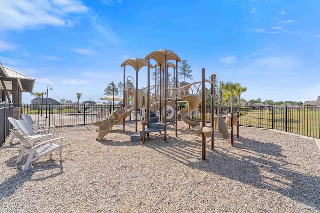 community playground featuring fence