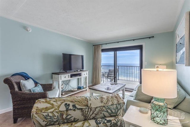 14623 Perdido Key Dr Unit W502, Pensacola, FL 32507 - living area featuring tile patterned floors and baseboards