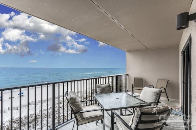 14623 Perdido Key Dr Unit W502, Pensacola, FL 32507 - balcony featuring a water view and a beach view