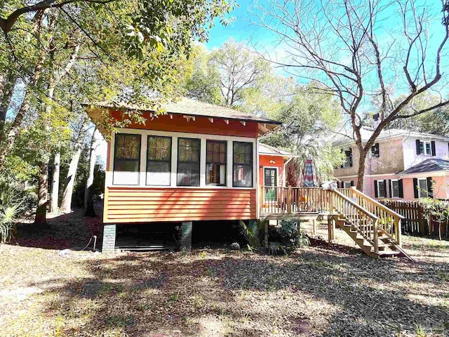 1011 N Reus St, Pensacola, FL 32501 - view of front of property with a sunroom