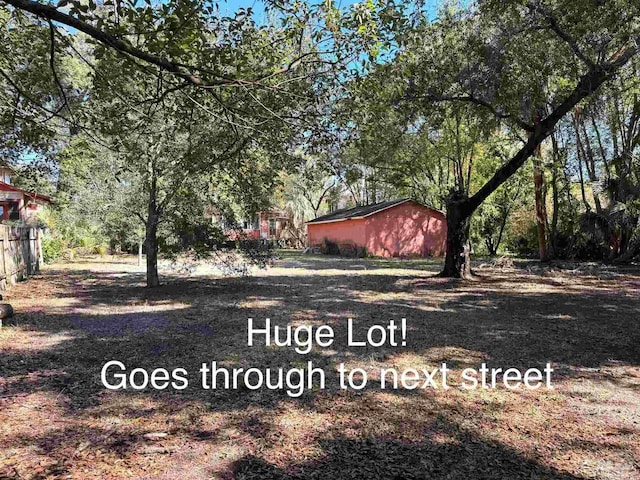 1011 N Reus St, Pensacola, FL 32501 - view of yard featuring fence