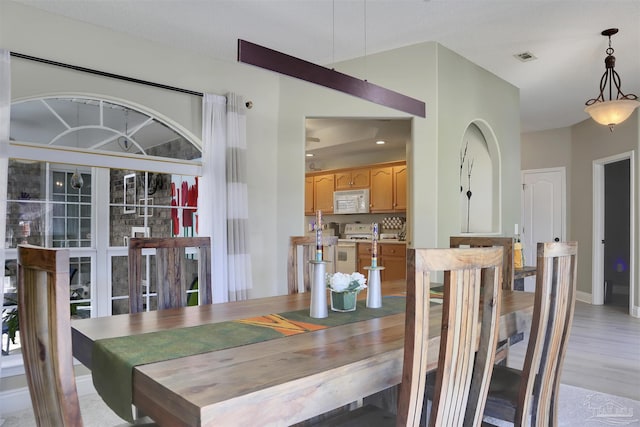 view of dining area