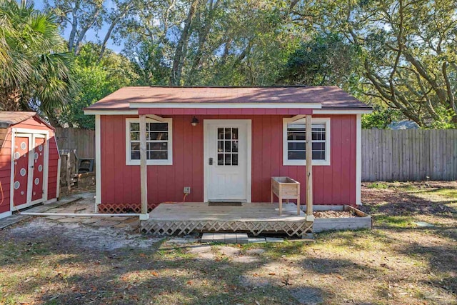 view of outbuilding