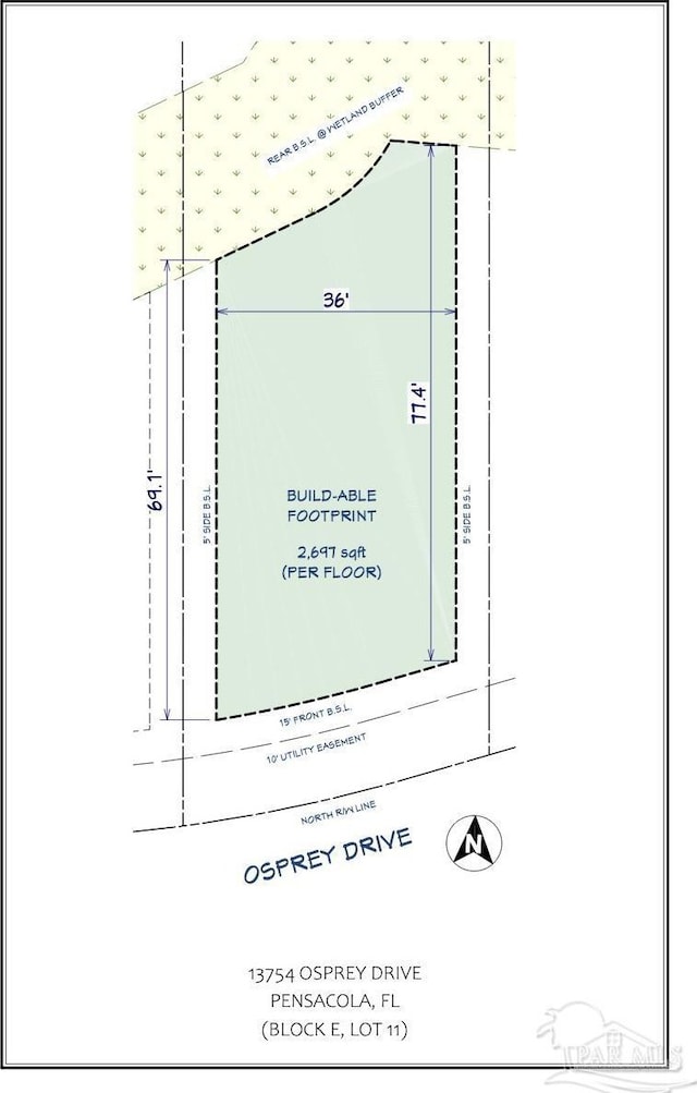 13754 Osprey Dr Lot # 11, Pensacola, FL 32507