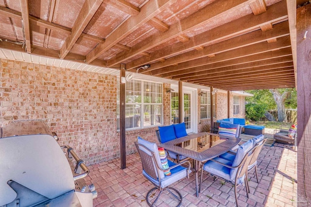 view of patio / terrace with outdoor lounge area