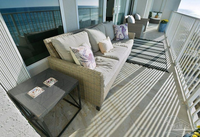 balcony featuring outdoor lounge area