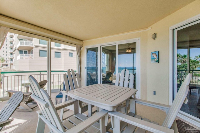 view of sunroom