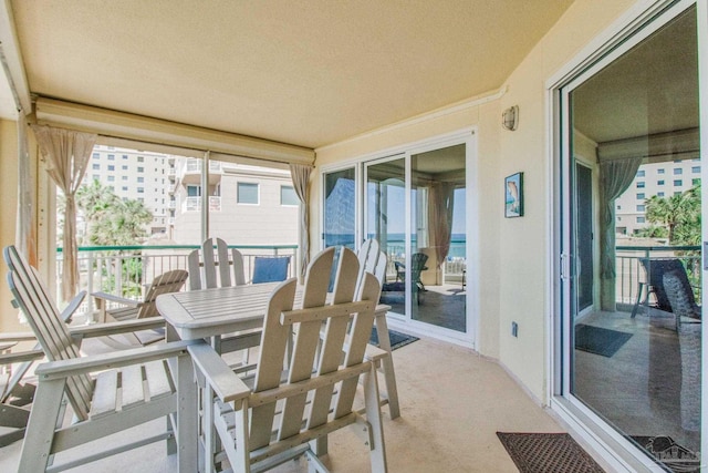 view of sunroom / solarium