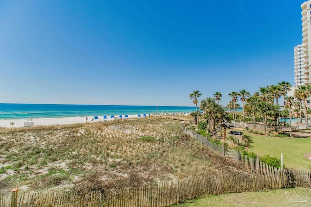 water view with a beach view