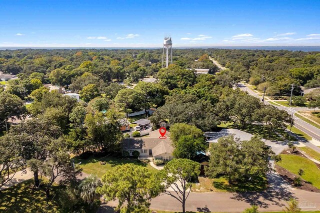 103 Florida Ave, Gulf Breeze, FL 32561 - birds eye view of property with a forest view