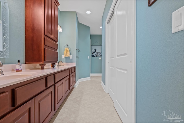 bathroom featuring vanity