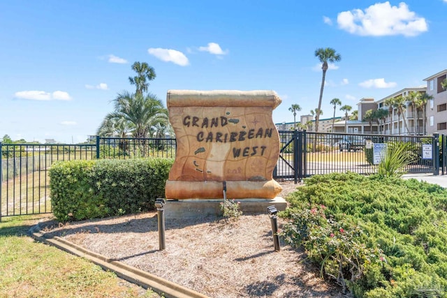 view of community / neighborhood sign