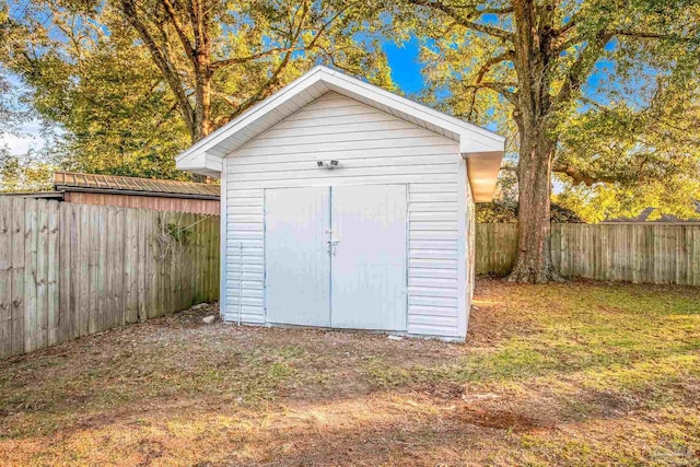 view of outbuilding