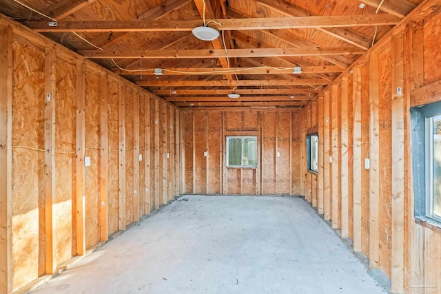 view of storage area