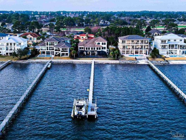 3995 W Madura Rd, Gulf Breeze, FL 32563 - exterior space with a water view and a residential view
