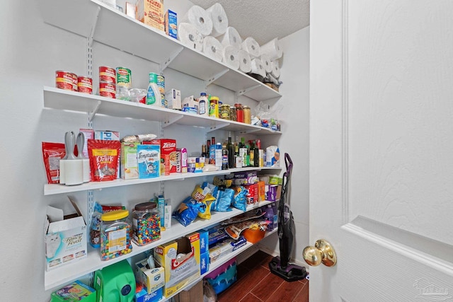 view of pantry