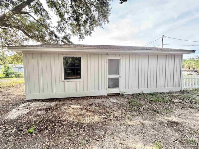 5737 Chumuckla Hwy, Pace, FL 32571 - back of house with board and batten siding