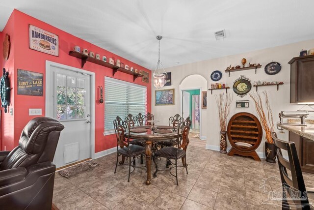 view of dining room