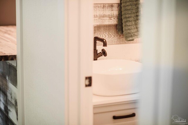 interior details with sink