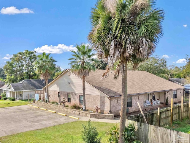 exterior space featuring a yard