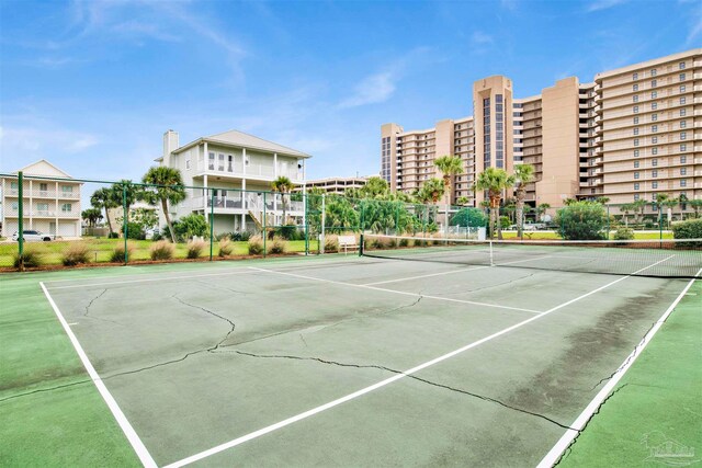 view of tennis court