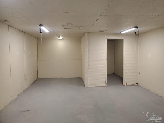 view of basement