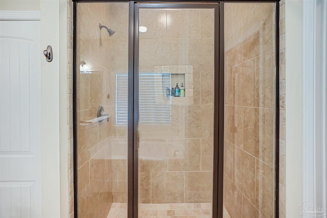 bathroom with walk in shower