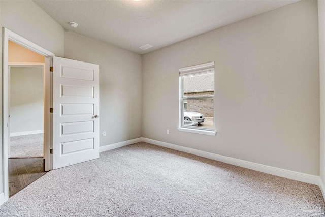 view of carpeted empty room