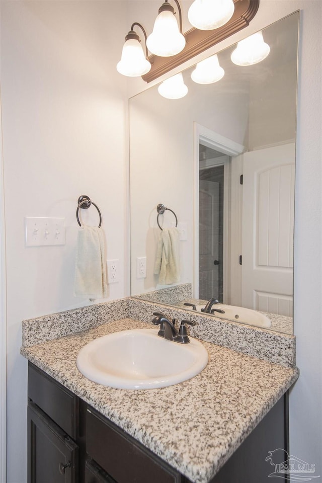 bathroom featuring vanity