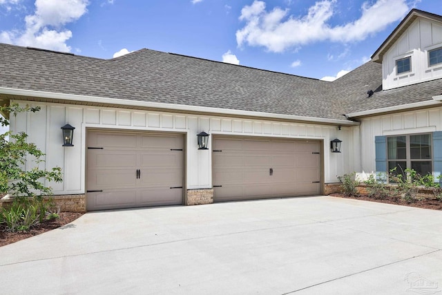 garage with driveway