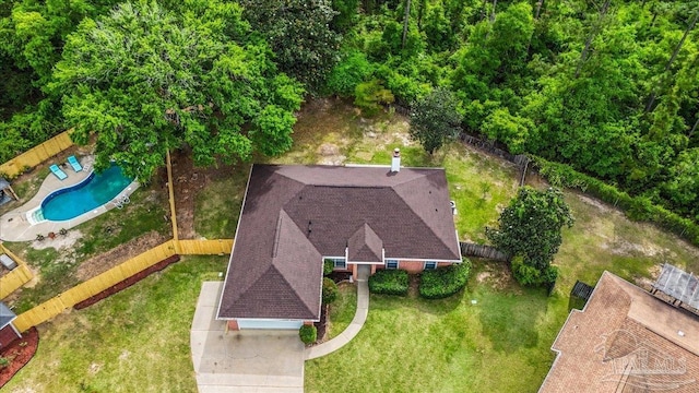 drone / aerial view