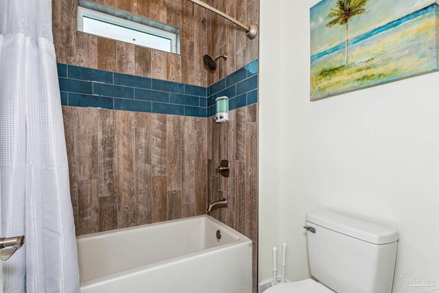 7395 Grand Navarre Blvd, Navarre Beach, FL 32566 - full bath featuring shower / bathtub combination with curtain and toilet