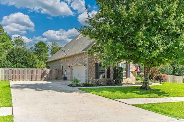 view of home's exterior featuring a yard