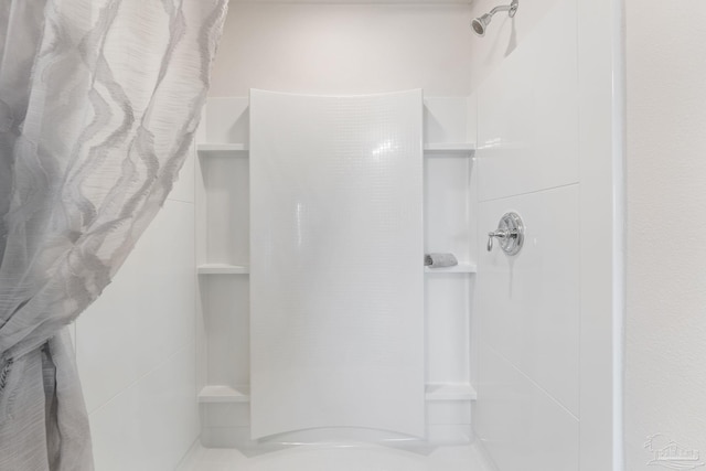 bathroom with walk in shower