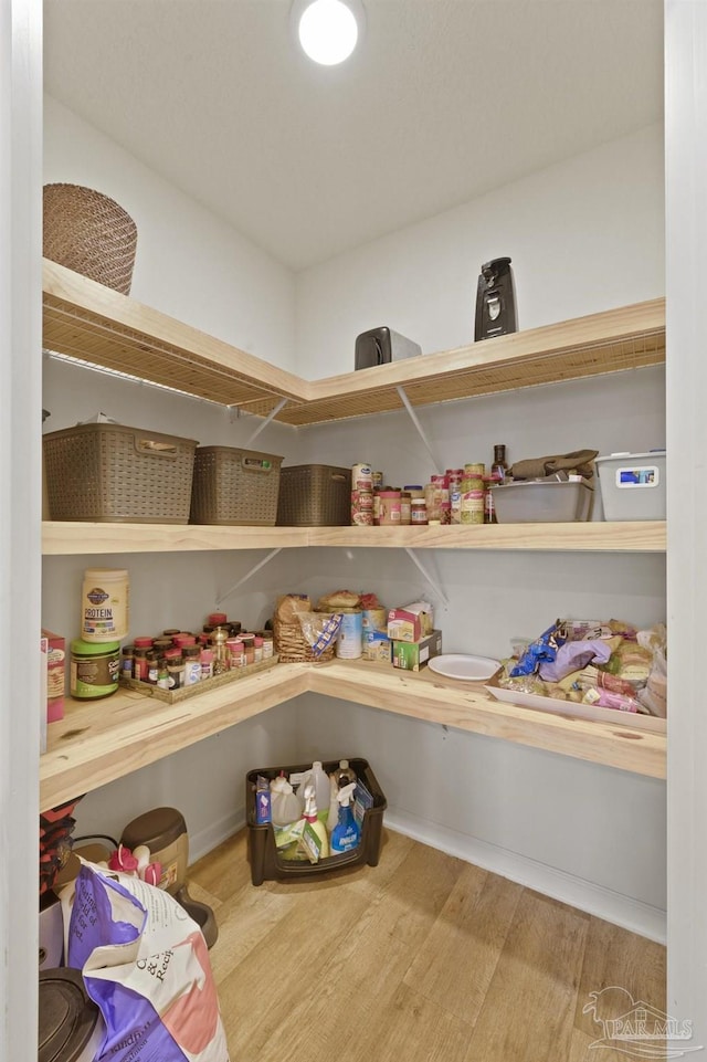 view of pantry