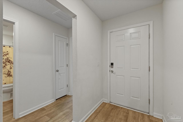 entryway featuring light wood-type flooring