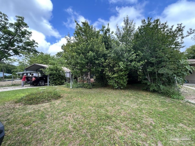 3010 N 6th Ave, Pensacola, FL 32503 - view of grassy yard featuring a detached carport