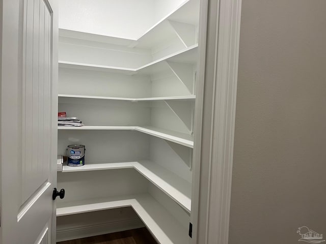 view of pantry