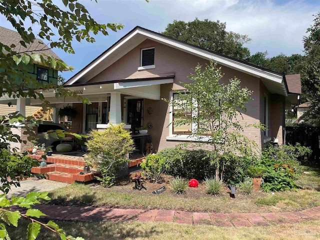 view of front of house with covered porch