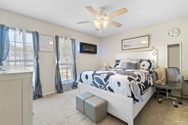 4701 Kitty Hawk Cir, Gulf Breeze, FL 32563 - bedroom featuring carpet floors, ceiling fan, and baseboards