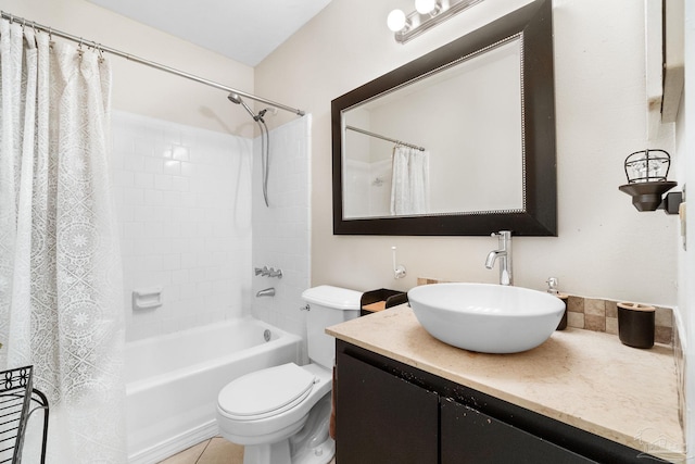 4701 Kitty Hawk Cir, Gulf Breeze, FL 32563 - full bath with shower / tub combo with curtain, vanity, and toilet