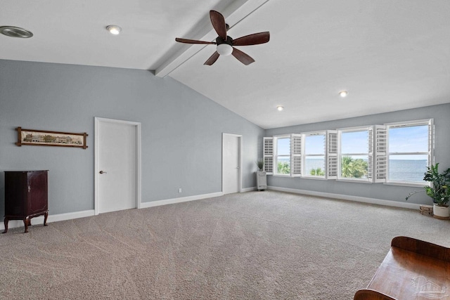 2950 Coral Strip Pkwy, Gulf Breeze, FL 32563 - living room with a ceiling fan, carpet, and baseboards