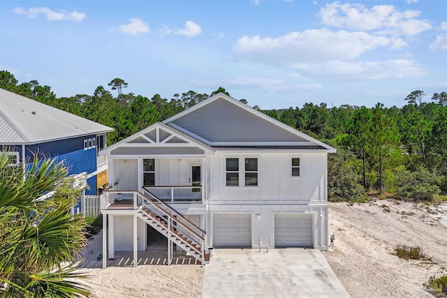 view of front of home featuring a garage