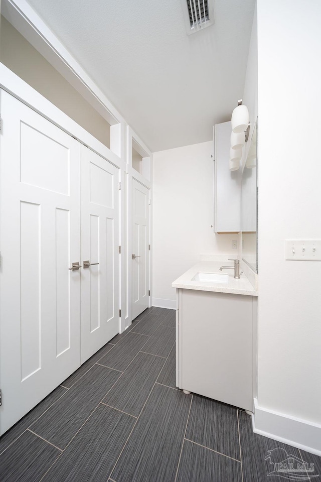 bathroom with vanity