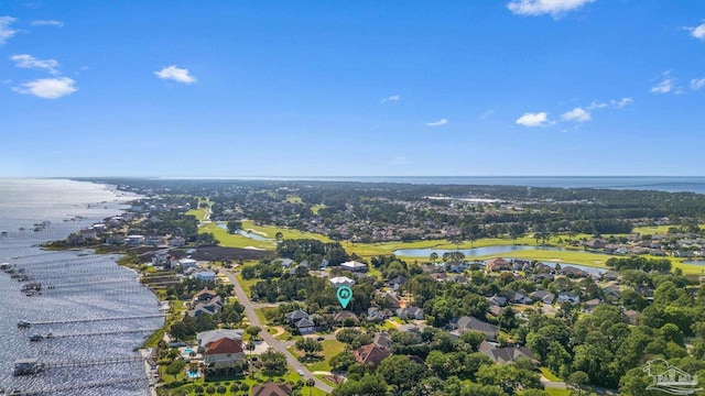 4166 Madura Four, Gulf Breeze, FL 32563 - aerial view of residential area with a nearby body of water