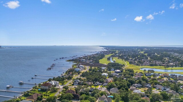 4166 Madura Four, Gulf Breeze, FL 32563 - aerial perspective of suburban area featuring a large body of water