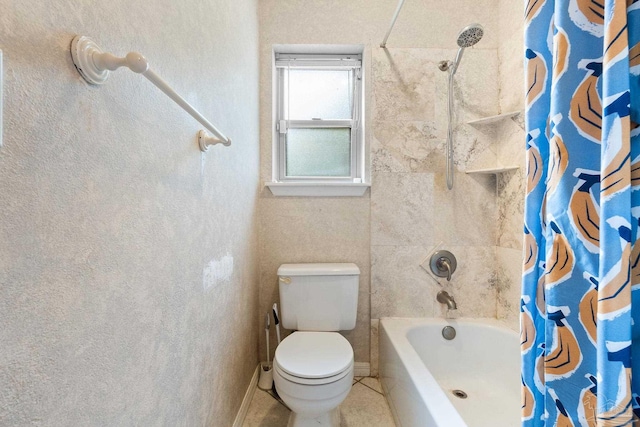 6555 Bellview Pines Pl, Pensacola, FL 32526 - full bath with toilet, shower / tub combo, and tile patterned flooring