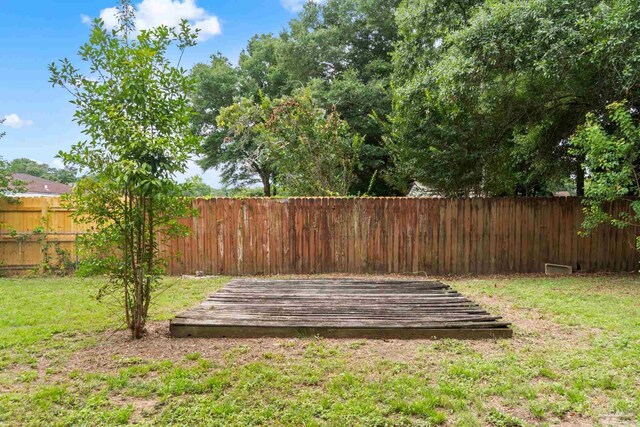 6555 Bellview Pines Pl, Pensacola, FL 32526 - view of yard with a wooden deck